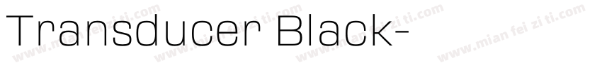 Transducer Black字体转换